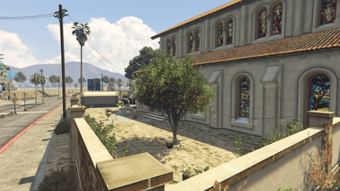 FIVEM Sandy Church | Detailed Church MLO | Interior & Exterior | Full Basement | Graveyard | Add-On | Optimized | Fivem Ready | High Quality — image 9