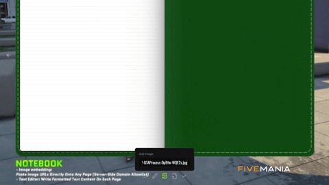FIVEM Notebook Script | Interactive In-Game Utility | Text Editing | Image Embedding | Freehand Drawing | Customization | Add-On | Optimized | Fivem Ready | High Quality, image 12