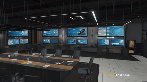 FIVEM Mission Row Pd V4 | Modern Police Station MLO | Interior & Exterior | Multiple Rooms | Control Room | Jail Cells | Add-On | Optimized | Fivem Ready | High Quality — image 28