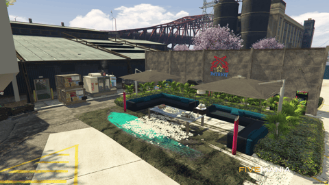 FIVEM Aztecas Hood | Custom Gang Territory MLO | Interior & Exterior | Bar & Pool Tables | Basketball Court | Add-On | Optimized | Fivem Ready | High Quality — image 5