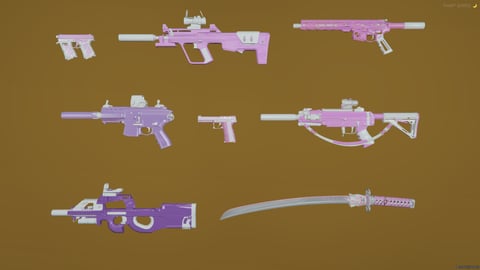 FiveM Female Weapon Pack [11 Weapons + 2 Melee] Add-On — image 3