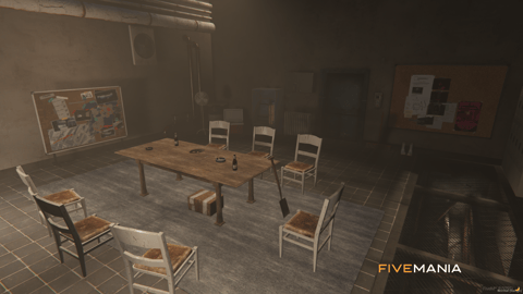 FIVEM Bridge Hideout | Secret Under-Bridge MLO Hideout | Interior & Exterior | Meeting Room | Office Space | Add-On | Optimized | Fivem Ready | High Quality — image 17