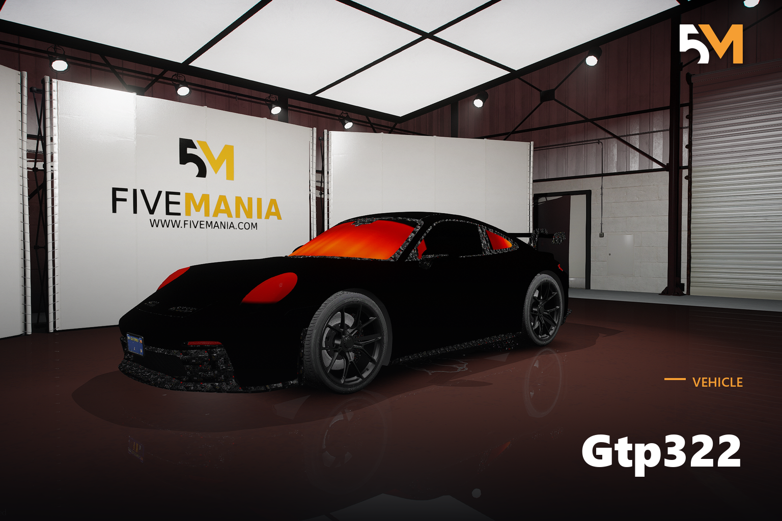 FIVEM Gtp322 | Realistic Sports Car [Badged] Add-On | Optimized | Fivem Ready | High Quality