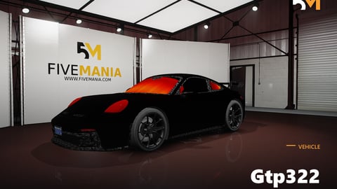 FIVEM Gtp322 | Realistic Sports Car [Badged] Add-On | Optimized | Fivem Ready | High Quality cover