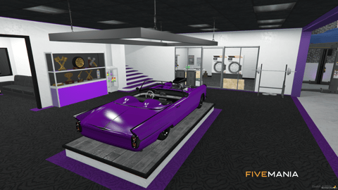 FIVEM Ballas Hide Out | Custom Gang Hideout MLO | Interior & Exterior | Custom Graffiti | Lounge & Garage | Add-On | Optimized | Fivem Ready | High Quality — image 9