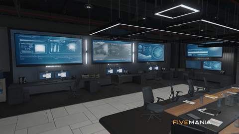 FIVEM Mission Row Pd V4 | Modern Police Station MLO | Interior & Exterior | Multiple Rooms | Control Room | Jail Cells | Add-On | Optimized | Fivem Ready | High Quality — image 27