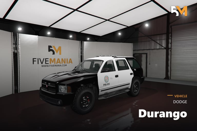 FIVEM Dodge Durango, Lore Friendly Police SUV Add-On