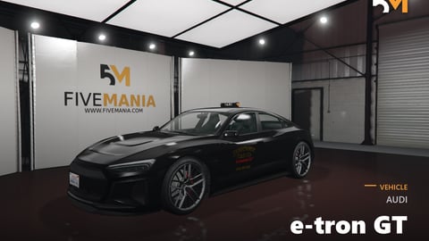 FIVEM Audi e-tron GT | Lore Friendly Taxi Sedan | Custom Liveries | Working Lights | Add-On | Optimized | Fivem Ready | High Quality cover