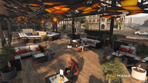 FIVEM Legion Square V3 | Revitalized City Hub Map Edit | Bank MLO | Gas Station | Outdoor Seating | Helipad | Add-On | Optimized | Fivem Ready | High Quality — image 18