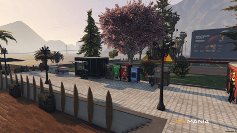 FIVEM Drive In Cinema | Waterfront Entertainment MLO | Outdoor Cinema Screen | Beach Bar & Lounge | Parking Area | Add-On | Optimized | Fivem Ready | High Quality — image 11