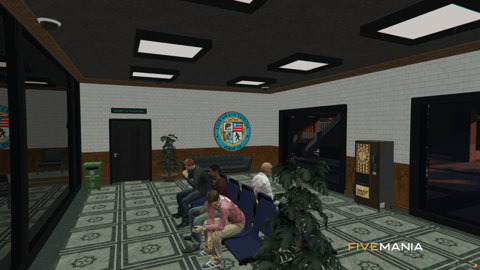 FIVEM Ocean Police Department | Detailed Police Station MLO | Interior & Exterior | Multiple Rooms | Custom Props | Add-On | Optimized | Fivem Ready | High Quality — image 6