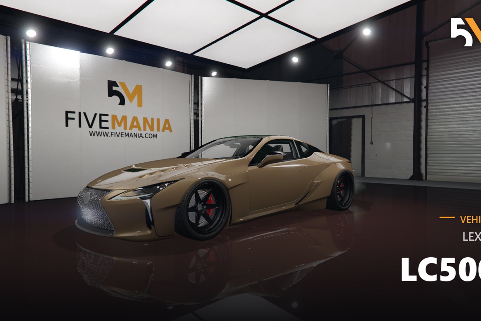 FIVEM Lexus LC500 | Realistic Sports Car [Badged] Add-On | Custom Widebody | Working Lights | Detailed Interior & Exterior | Add-On | Optimized | Fivem Ready | High Quality