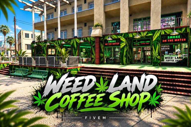 FiveM Weed Land Coffee Shop, Modern Dispensary MLO