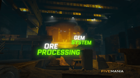 FIVEM Mining Job Script | Realistic Resource Gathering Script | 11 Ore Types | 6 Mining Zones | Ore Processing | Reputation System | Vehicle Rental | Add-On | Optimized | Fivem Ready | High Quality, image 9