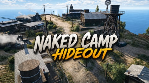 FIVEM Naked Camp Hideout | Rural Hideout MLO | Interior & Exterior | Multiple Buildings | Workshop & Living Area | Add-On | Optimized | Fivem Ready | High Quality cover
