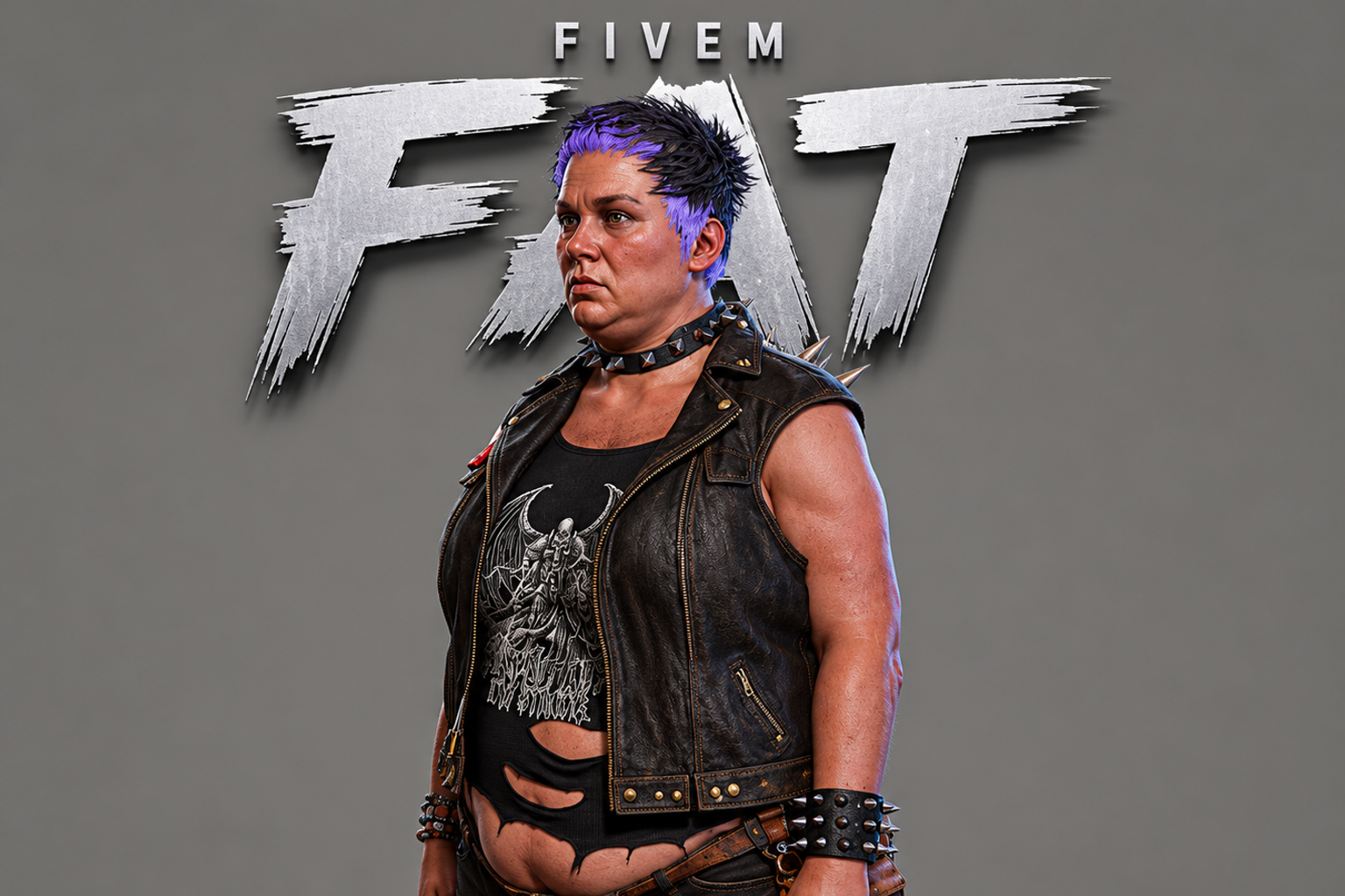 Fat | Female Ped | Multiple Outfits | Optimized & Fivem Ready [Add-On]