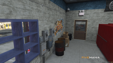 FIVEM Los Santos Customs Mechanic Airport Section | Expanded Mechanic Shop MLO | Interior & Exterior | Lounge Area | Underground Parking | Add-On | Optimized | Fivem Ready | High Quality — image 24