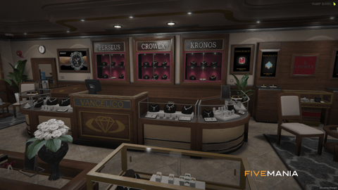 FIVEM Vangelico Reworked | Luxury Jewelry Store MLO | Interior & Exterior | Custom Props | Add-On | Optimized | Fivem Ready | High Quality — image 6