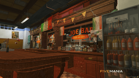 FIVEM Joe Bar Hideout | Unique Bar & Hideout MLO | Interior & Exterior | Multiple Levels | Custom Props | Add-On | Optimized | Fivem Ready | High Quality — image 6
