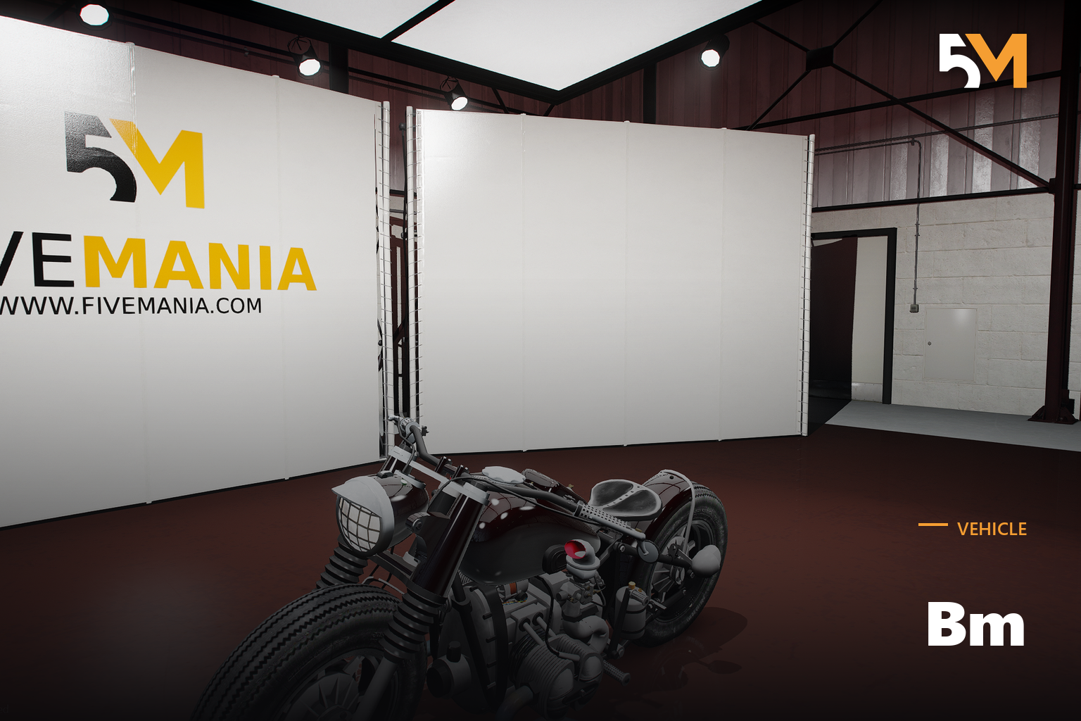 FIVEM Bm | Custom Cruiser Motorcycle [Unbadged] Add-On | Working Lights | High Quality Model | Add-On | Optimized | Fivem Ready | High Quality