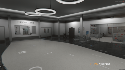 FIVEM Eclipse Medical Tower | Comprehensive Hospital MLO | Interior & Exterior | Pharmacy | Lab | Coffee Shop | Underground Parking | Add-On | Optimized | Fivem Ready | High Quality — image 6