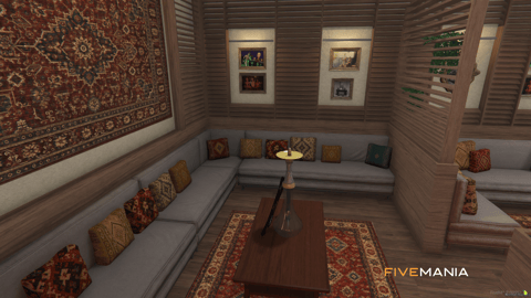 FIVEM Vespucci Hookah Lounge | Modern Interior MLO | Interior & Exterior | Custom Props | Add-On | Optimized | Fivem Ready | High Quality — image 9