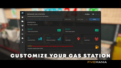 FIVEM Gas Station Ownership | Business Management Script | Ownership & Upgrades | Banking System | Custom UI | Add-On | Optimized | Fivem Ready | High Quality, image 4