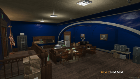 FIVEM Davis Pd V2 | Detailed Police Department MLO | Interior & Exterior | Multiple Rooms | Add-On | Optimized | Fivem Ready | High Quality — image 27