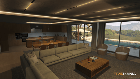 FIVEM Richman Royal Manor | Luxury Modern Estate | Interior & Exterior | Swimming Pool | Add-On | Optimized | Fivem Ready | High Quality — image 13