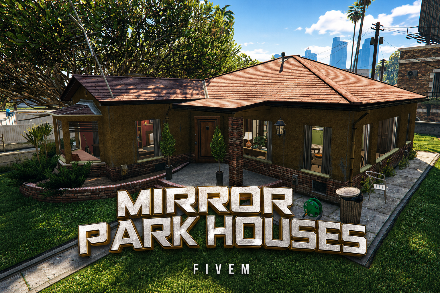 FIVEM Mirror Park Houses V2 | Residential MLO Pack | Interior & Exterior | Custom Furniture | Multiple Rooms | Add-On | Optimized | Fivem Ready | High Quality