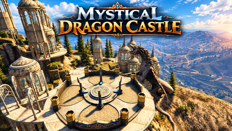 FIVEM Mystical Dragon Castle, Fantasy Fortress MLO