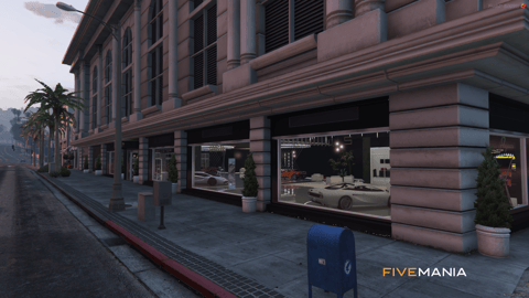 FIVEM Luxury Autos Dealership | Luxury Vehicle Dealership MLO | Interior & Exterior | Reception Area | Office Space | Garage | Add-On | Optimized | Fivem Ready | High Quality — image 2