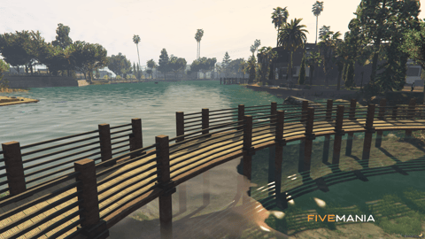FIVEM Grove Street Lake | Multi-Purpose Waterfront MLO | Gym & Office | Outdoor Lounge | Amphitheater & Beach | Add-On | Optimized | Fivem Ready | High Quality — image 2