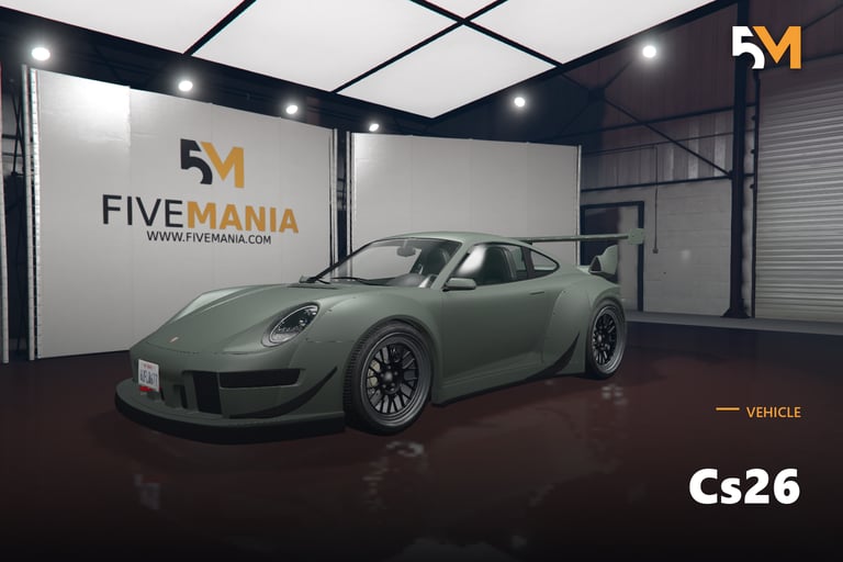 FIVEM Cs26, Realistic Sports Car [Unbadged] Add-On