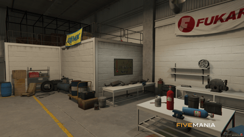 FIVEM Tuner Shop | Custom Mechanic & Tuning MLO | Interior & Exterior | Reception Area | Bar Area | Garage Bays | Add-On | Optimized | Fivem Ready | High Quality — image 5