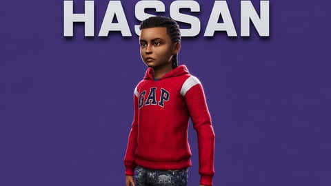 Hassan | Male Teen Ped | Multiple Outfits | Optimized & Fivem Ready [Add-On] cover
