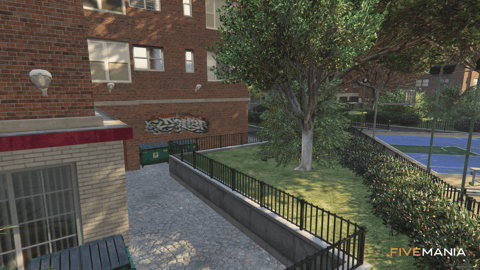 FIVEM New York Hood | Urban Neighborhood Map Edit | Apartment Buildings | Skate Park | Basketball Court | Detailed Environment | Add-On | Optimized | Fivem Ready | High Quality — image 7