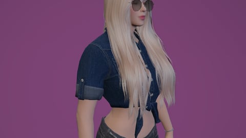 Michelle | Female Ped | Multiple Outfits | Optimized & Fivem Ready [Add-On] — image 3