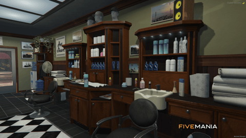 FIVEM Barber | Classic Barber Shop MLO | Interior & Exterior | Custom Props | Optimized | Fivem Ready | High Quality — image 9