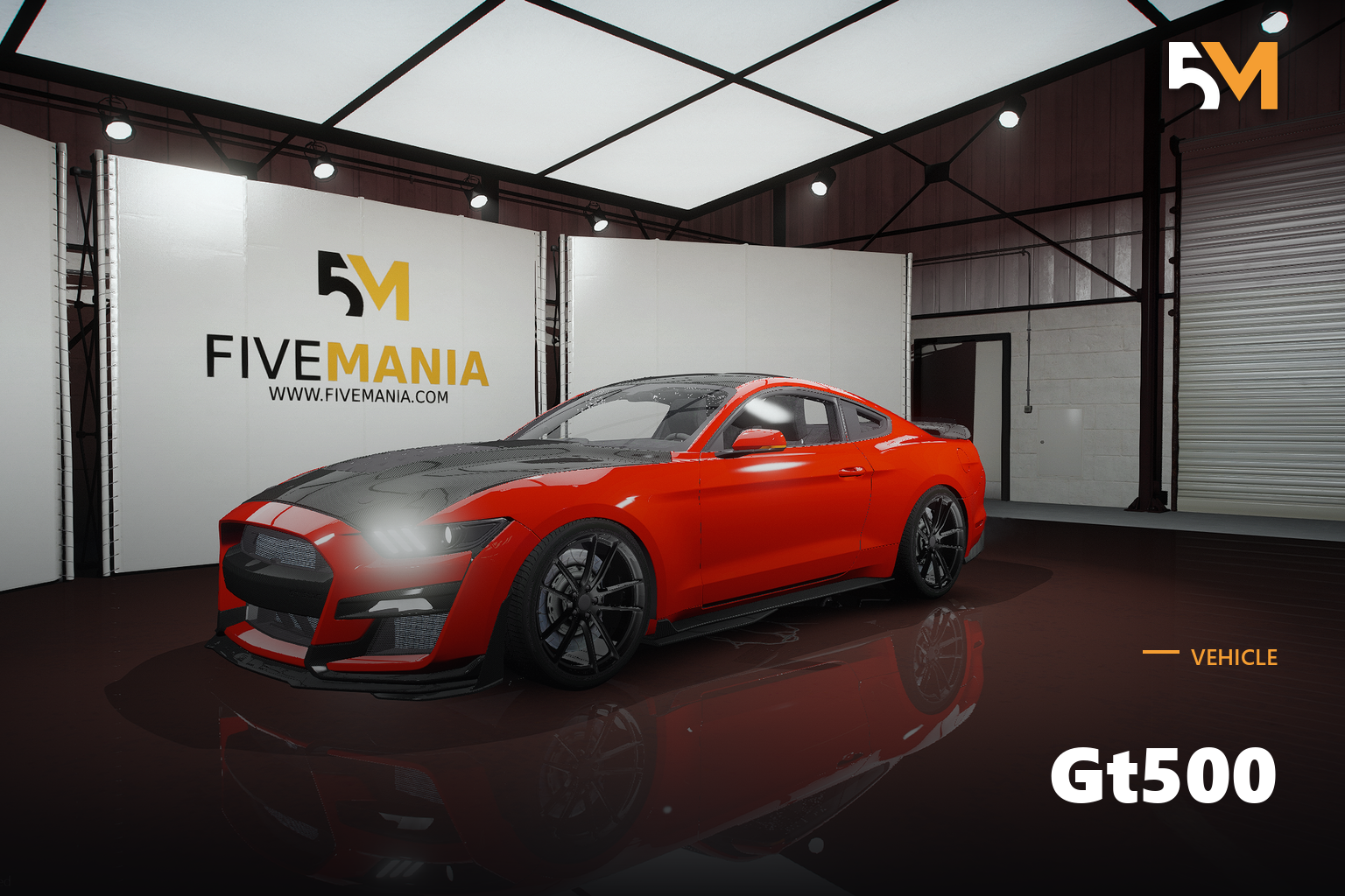 FIVEM Gt500 | Realistic Sports Car [Unbadged] Add-On | Custom Parts | Working Lights | Optimized | Fivem Ready | High Quality