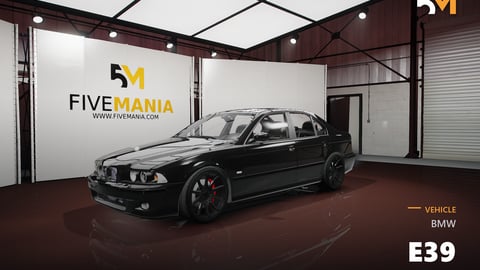 FIVEM BMW E39 | Realistic Sedan [Badged] Add-On | Optimized | Fivem Ready | High Quality cover