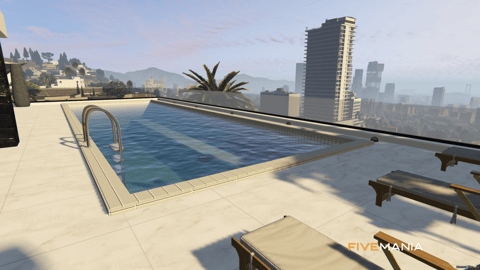FIVEM Vinewood Villa | Luxury Modern Estate | Pool & Basketball Court | Gym & Walk-In Closet | Interior & Exterior | Mansion MLO | Add-On | Optimized | Fivem Ready | High Quality — image 8