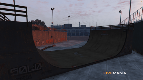 FIVEM Skateboard Park | Dynamic Skate Park MLO | Ramps & Rails | Half-Pipe | Add-On | Optimized | Fivem Ready | High Quality — image 4