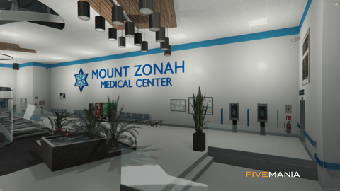 FIVEM Mount Zonah Medical Center | Comprehensive Hospital MLO | Interior & Exterior | Patient Rooms | Helipad | Lobby | Add-On | Optimized | Fivem Ready | High Quality — image 3