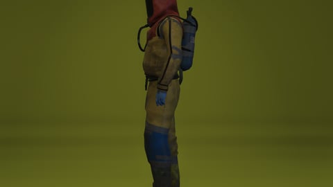 Caleb | FiveM Male Ped | Hazmat Worker | Multiple Outfits | Optimized & Fivem Ready [Add-On], image 8