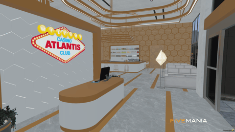 FIVEM Atlantis Casino | Grand Casino Interior & Exterior | Casino Games | Parking Garage | Office Space | Add-On | Optimized | Fivem Ready | High Quality — image 7