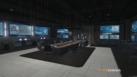 FIVEM Mission Row Pd V4 | Modern Police Station MLO | Interior & Exterior | Multiple Rooms | Control Room | Jail Cells | Add-On | Optimized | Fivem Ready | High Quality — image 15