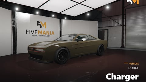 FIVEM Dodge Charger | Lore Friendly Muscle Car Add-On | Interior & Exterior | Custom Wheels | Working Lights | Optimized | Fivem Ready | High Quality cover