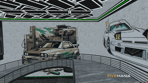 FIVEM Underground Mechanic | Modern Multi-Level Garage MLO | Interior & Exterior | Custom Props | Rooftop Helipads | Vehicle Lifts | Add-On | Optimized | Fivem Ready | High Quality — image 14