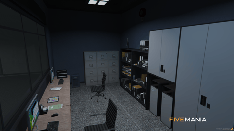FIVEM Mission Row Police Department V2 | Enhanced Police Station MLO | Interior & Exterior | Modern Design | Detailed Offices | Garage | Add-On | Optimized | Fivem Ready | High Quality — image 49